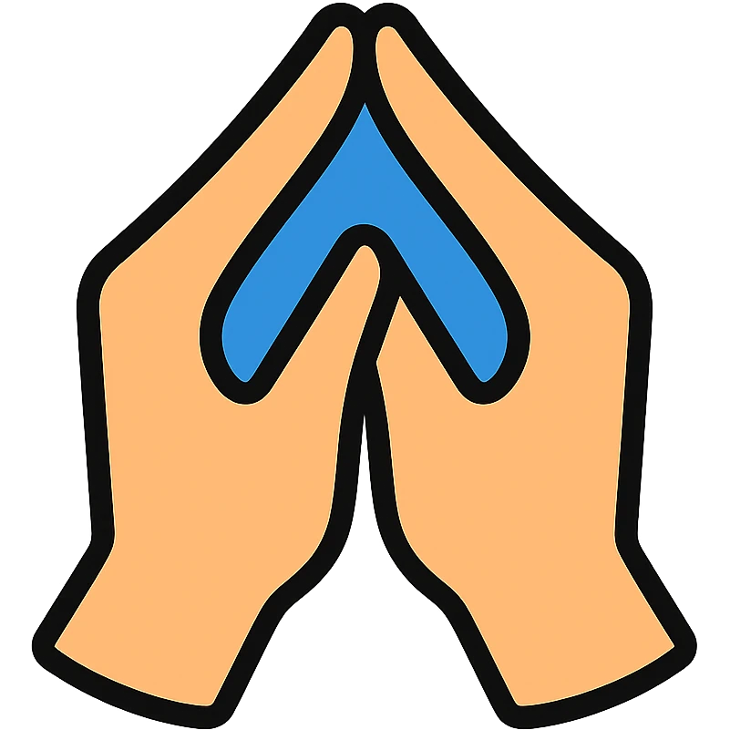yoni mudra hand gesture icon emoji