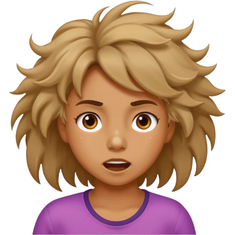 kid (girl) running nose emoji