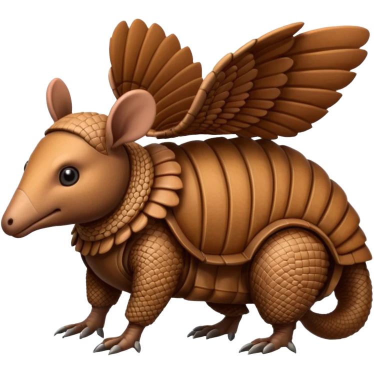 winged armadillo emoji