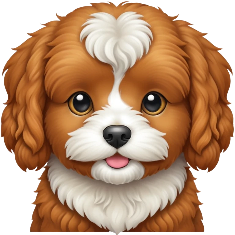A ginger cavoodle emoji