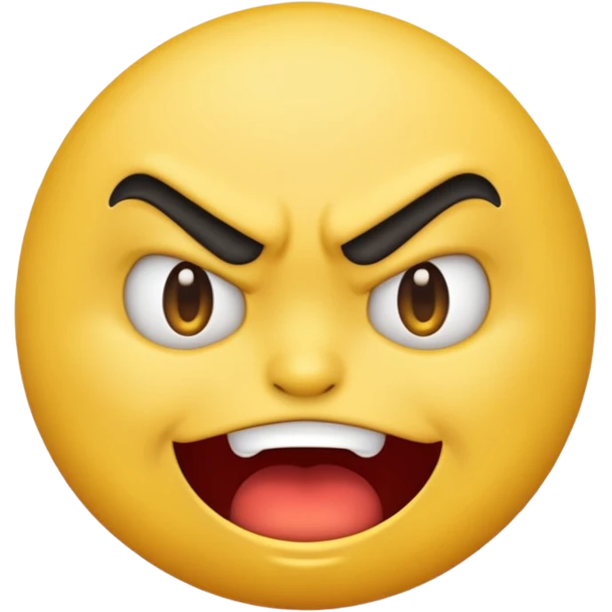 Angry smirk emoji google  emoji