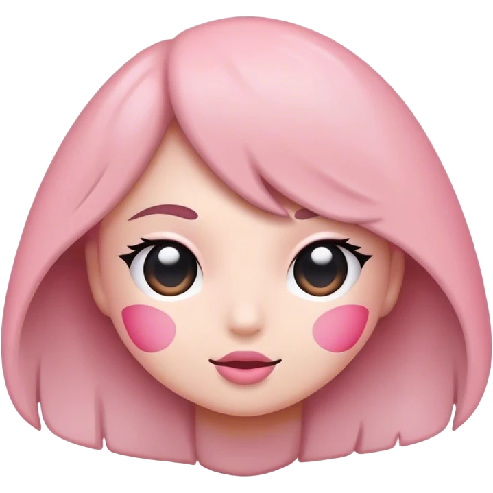Grayish rosy pink emoji