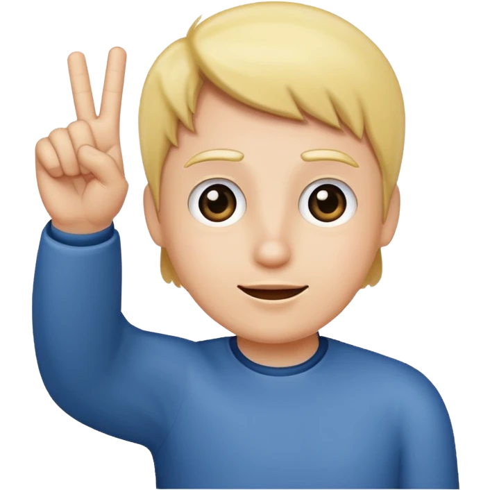 Someone waving their finger no emoji