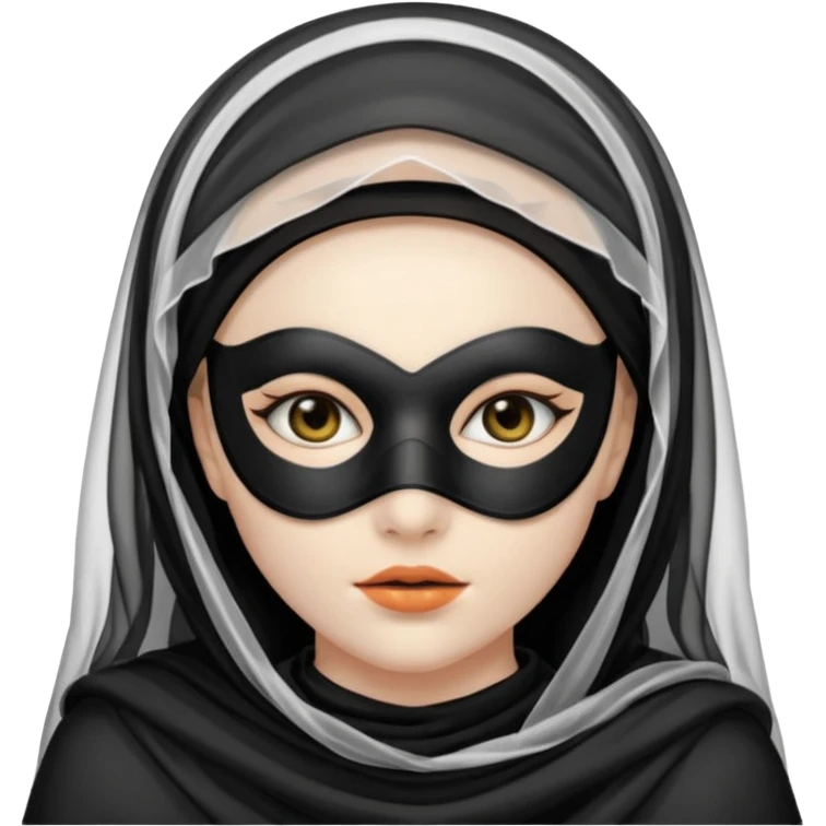 Prom masked woman emoji