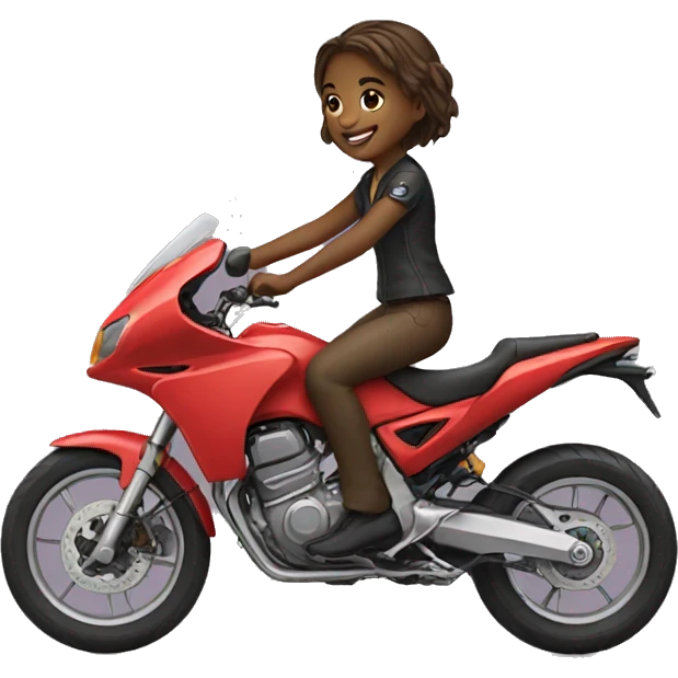 Girl riding emoji