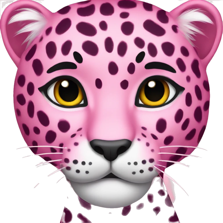 Pink Leopard emoji