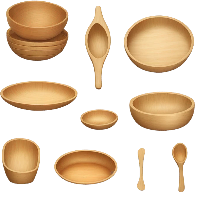 Wooden dishes emoji