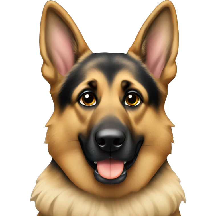 german shepherd with a pacifier  emoji