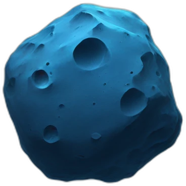 Asteroid blue emoji