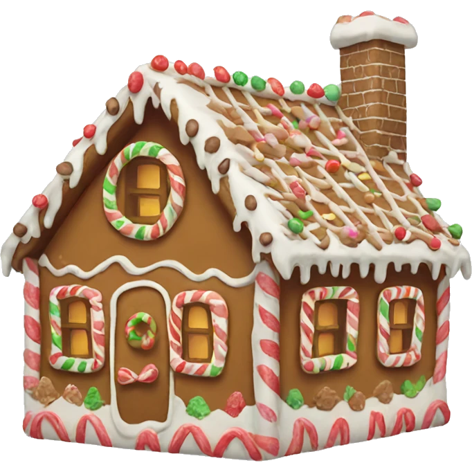gingerbread house emoji