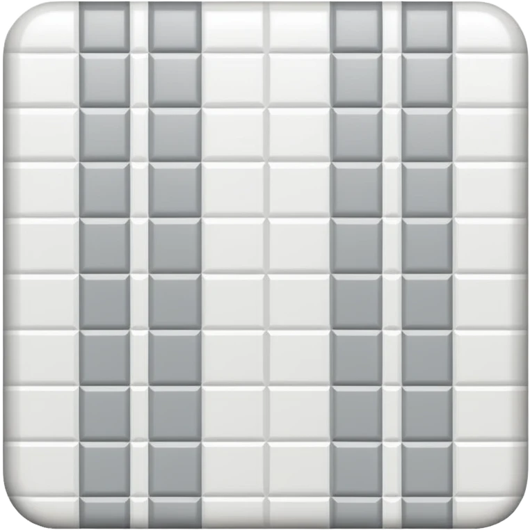 Light gray and white square with a checkered pattern 8x8 emoji