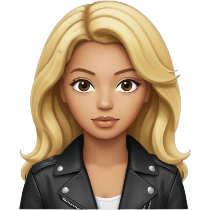 beyonce blonde hair jane wear leather jacket emoji
