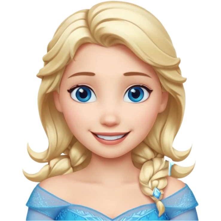 Cute elsa emoji