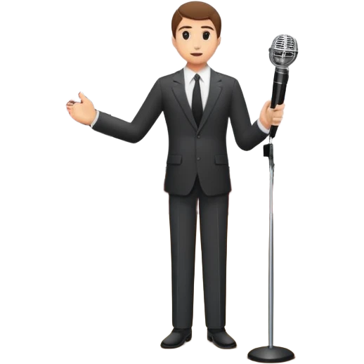 A speaker giving a presentation at Macky auditorium  emoji