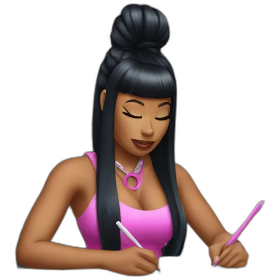 Nicki minaj writing emoji