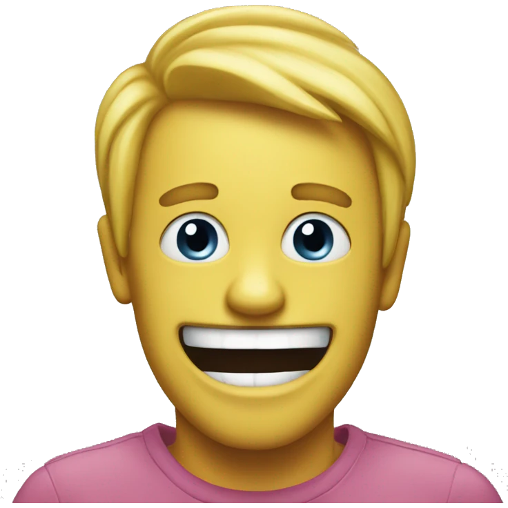 Fake happy emoji