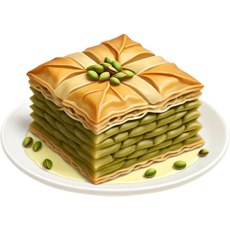 Turkish Food a  name is “Soğuk Baklava” emoji