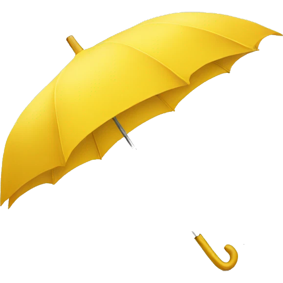 Yellow umbrella emoji