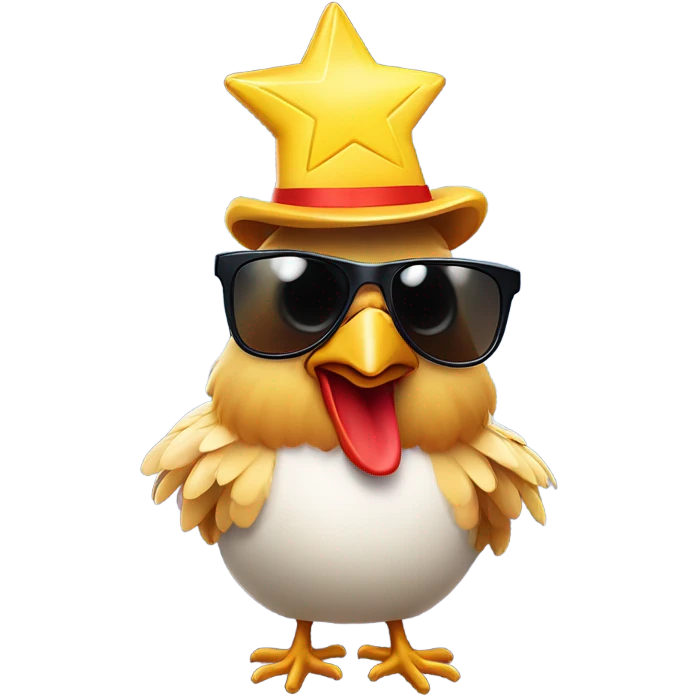 chicken superstar emoji