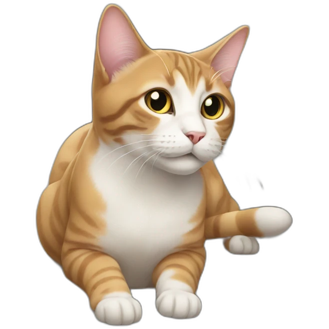 Cat on emoji