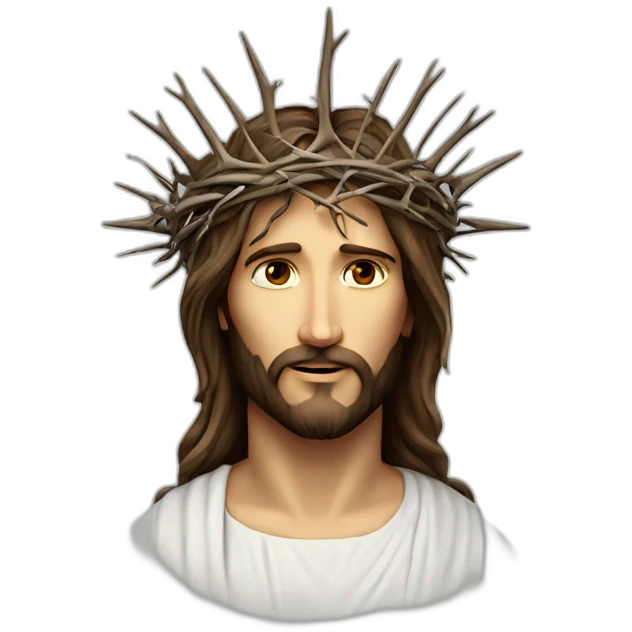 Jesus sacred heart crown of thorns heart emoji