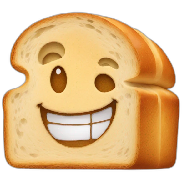 Bread smile emoji