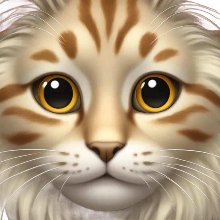 cat with hair emoji