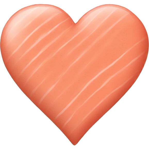 Salmon color heart emoji