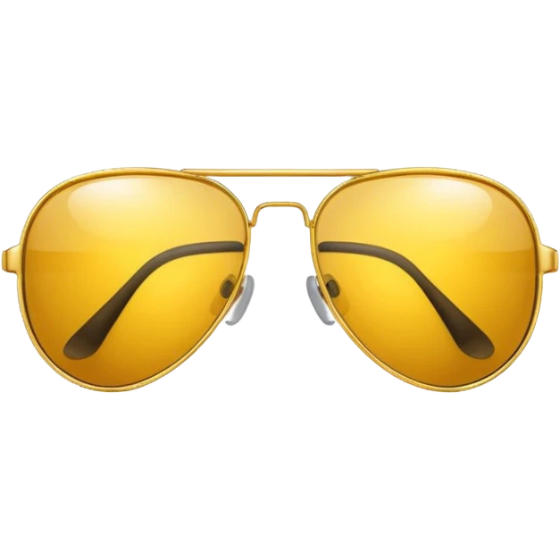 golden-yellow aviator Glasses emoji
