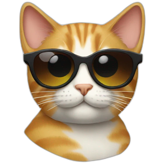 Cat with sunglasses emoji