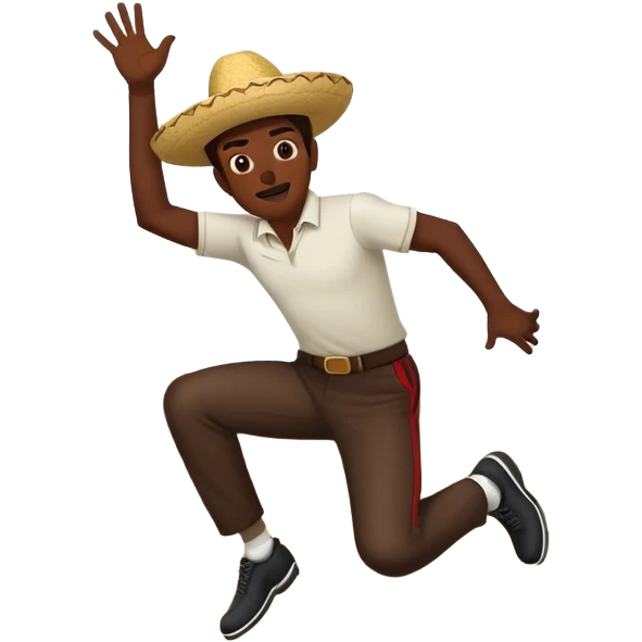 Mexican man jumping wall emoji
