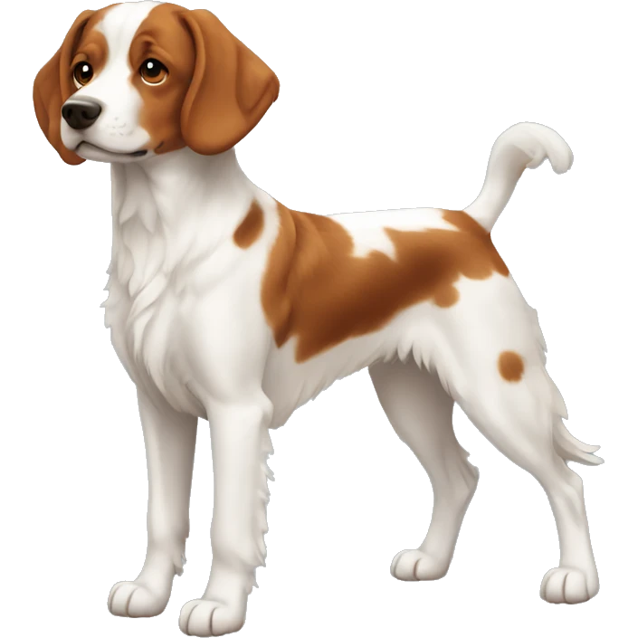 Brittany Dog Breed Full Body emoji