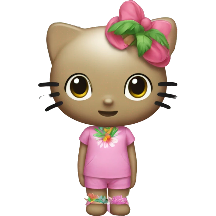 Tropical hello kitty  emoji