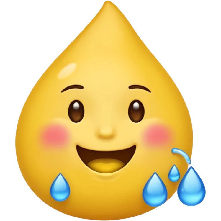 Un emoji qui pleure et qui sourit emoji