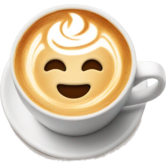 latte art emoji