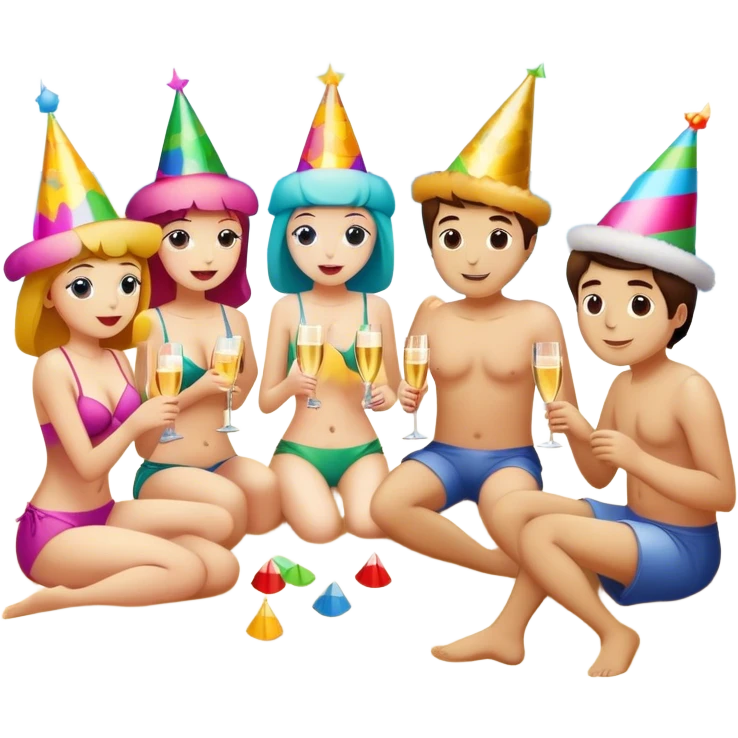Beach party  emoji