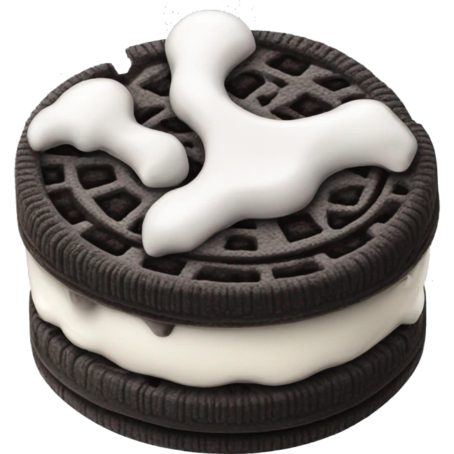Oreo ice cream emoji