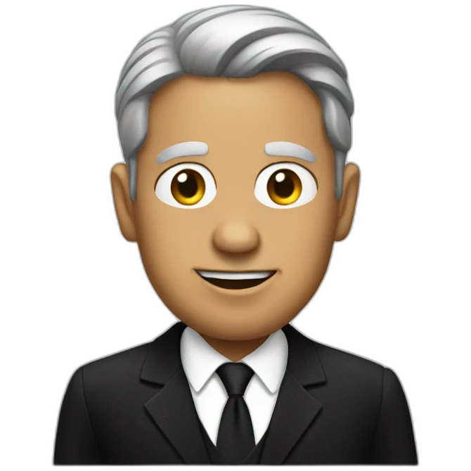Men in black emoji