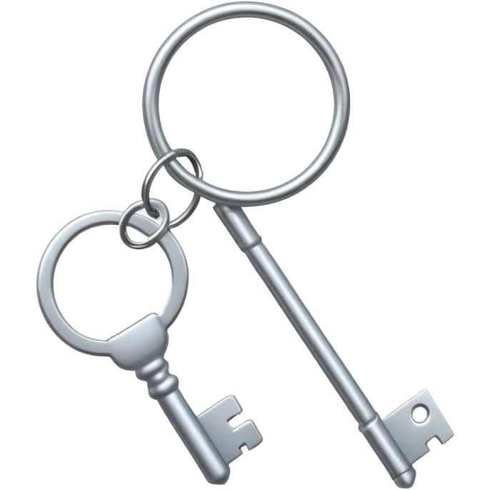 big key with home keychine emoji