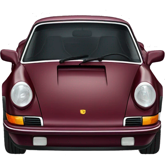 Burgundy Porsche 911 emoji