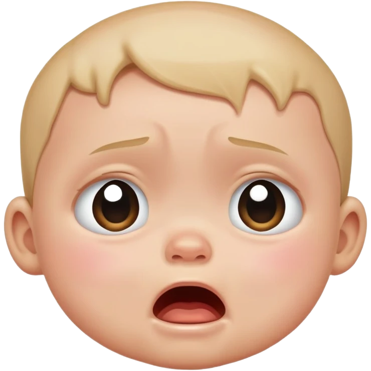 Crying baby  emoji