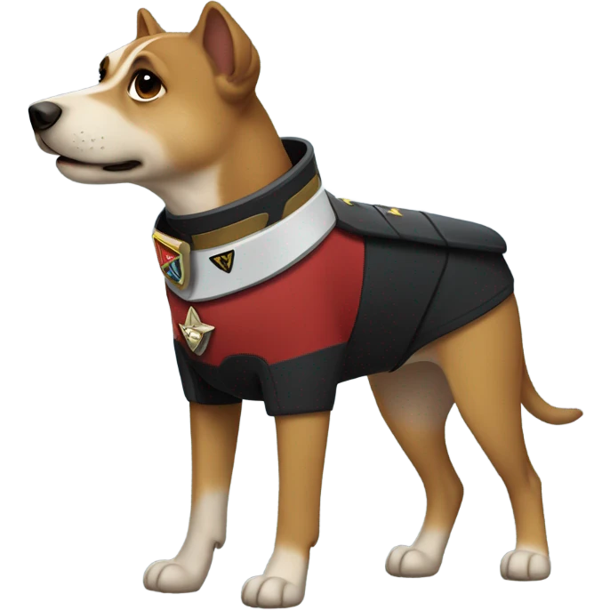 Captain Kirk as a dog emoji