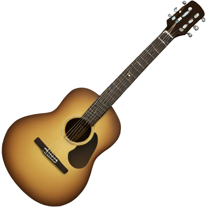 Very quiet guitar emoji