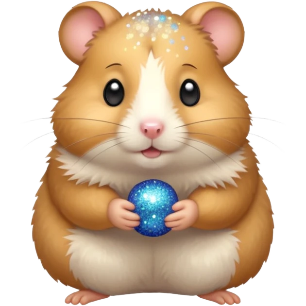 Hamster with glitter  emoji