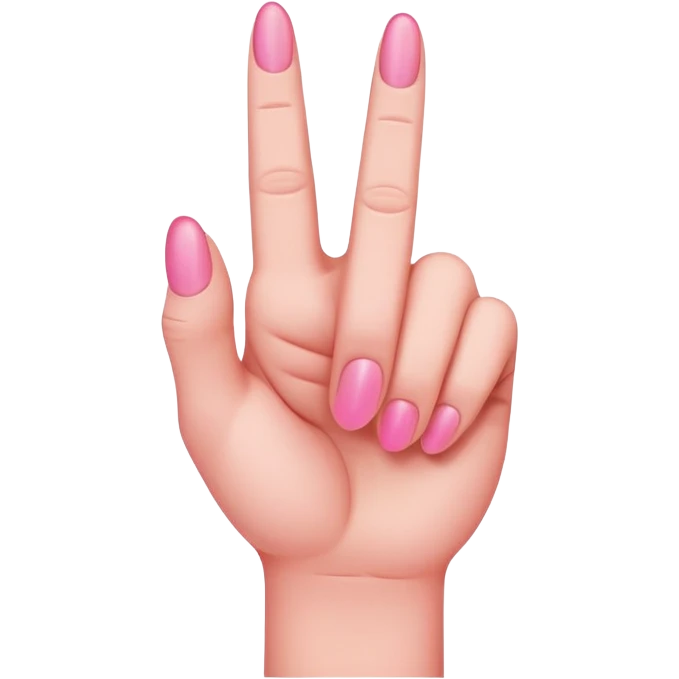 Pink middle finger  emoji