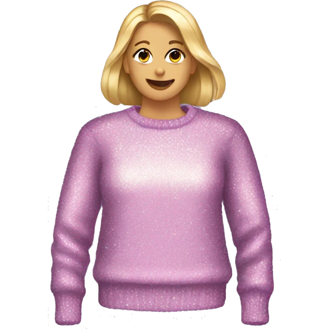 Ladies Glittery sweater  emoji