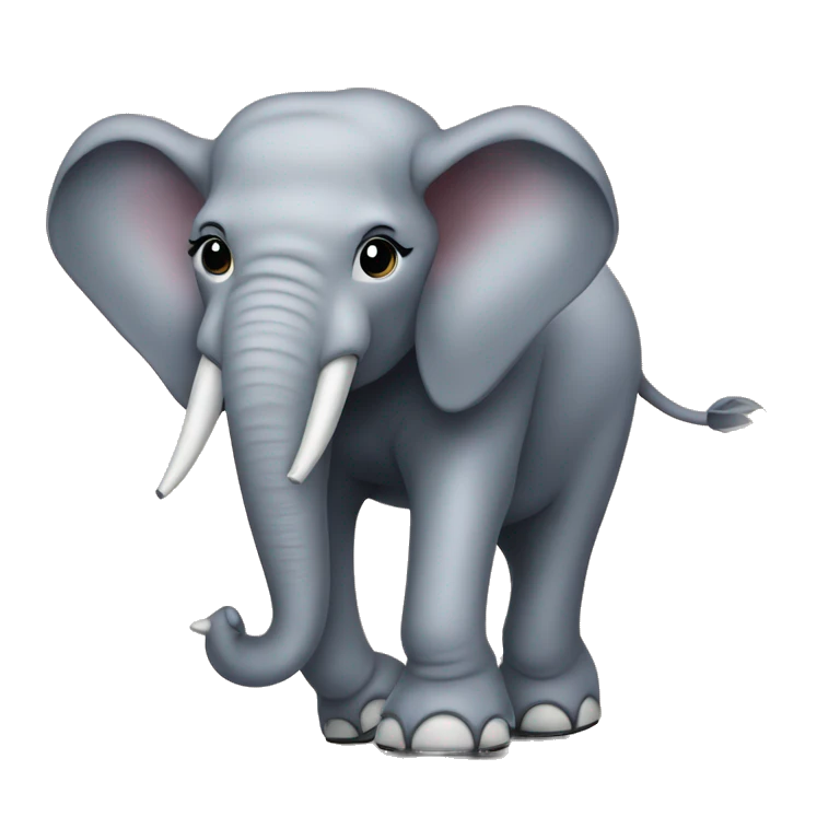 elephant in heels emoji