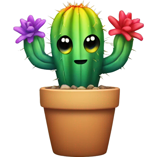 Rainbow Cactus  emoji
