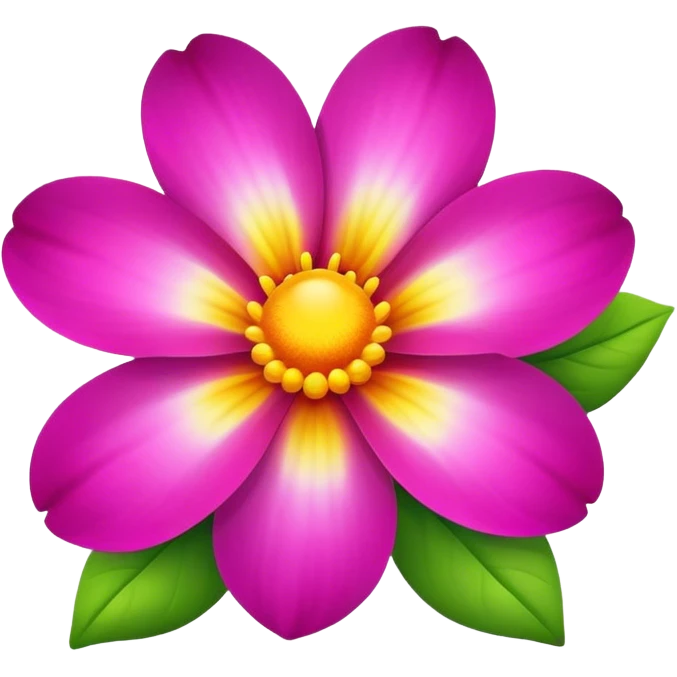 Beautiful realistic flower emoji