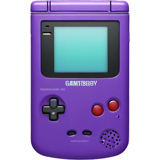 Purple game boy color, iOS emoji style  emoji